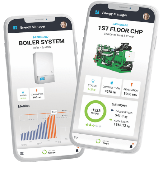 energy manager mobile - boiler and chp assets